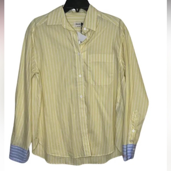 Zadig & Voltaire Long Sleeve Tais Raye button up Shirt NWT $250 casual designer - Picture 8 of 8